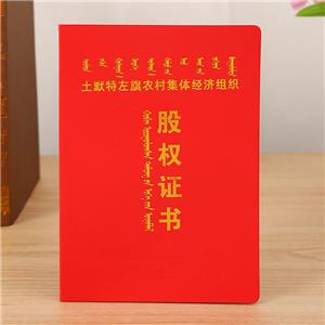 土默特左旗股權(quán)證