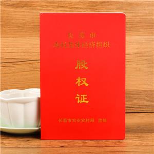 長葛市股權(quán)證定做